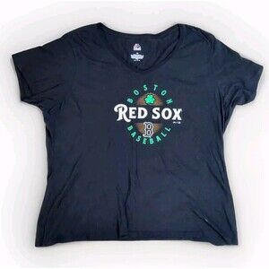 Boston Red Sox V Neck Shirt Womens 3XL Fanatics St Patrick’s Day MLB